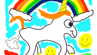 Elon Musk ilustra cómo se usa la nueva función secreta de los Tesla con un unicornio tirándose pedos
